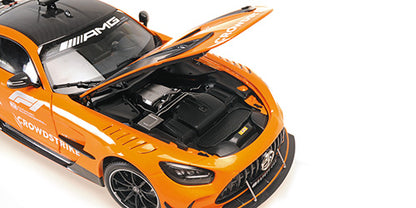 Minichamps Mercedes Benz AMG GT V8 Black Series Safety Car F1 Silverstone 2025 Orange 1:18
