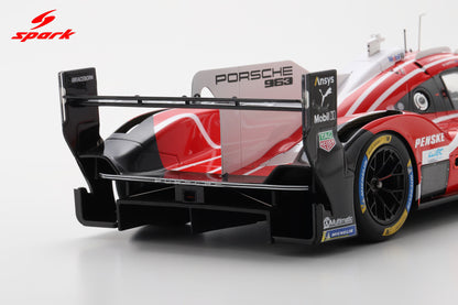 Spark Model Porsche 963 #6 Penske IMSA 2nd Le Mans 24hrs 2025 1:18 WITH DISPLAY