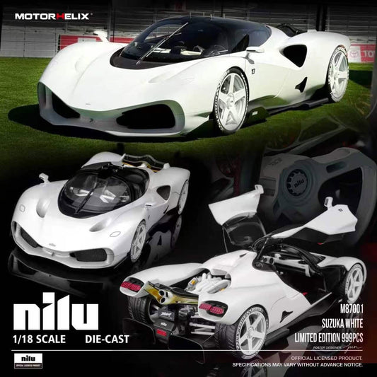 Motorhelix 2025 Nilu Suzuka White 1:18
