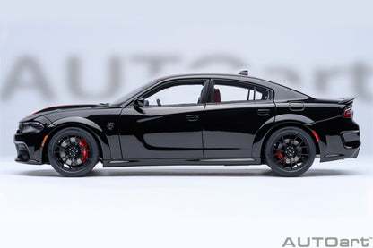 AUTOart Dodge Charger SRT Hellcat Redeye Jailbreak Pitch Black w/ Red Stripes 1:18