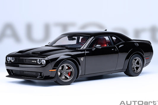 AUTOart 2023 Dodge Challenger SRT Super Stock Pitch Black 1:18
