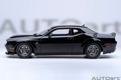 AUTOart 2023 Dodge Challenger SRT Super Stock Pitch Black 1:18