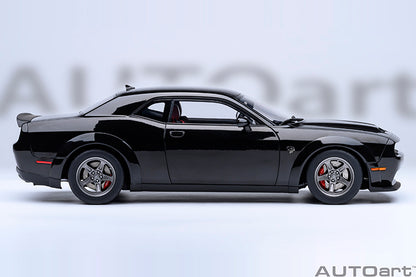 AUTOart 2023 Dodge Challenger SRT Super Stock Pitch Black 1:18