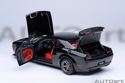 AUTOart 2023 Dodge Challenger SRT Super Stock Pitch Black 1:18