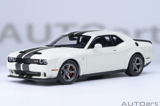 AUTOart 2023 Dodge Challenger SRT Super Stock Knuckle White 1:18