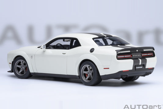 AUTOart 2023 Dodge Challenger SRT Super Stock Knuckle White 1:18