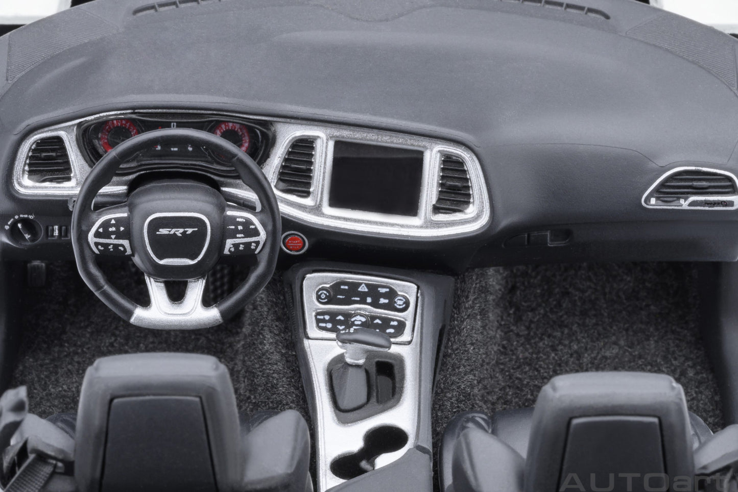 AUTOart 2023 Dodge Challenger SRT Super Stock Knuckle White 1:18