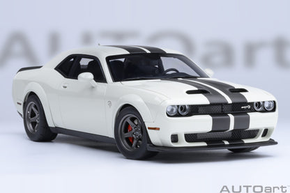 AUTOart 2023 Dodge Challenger SRT Super Stock Knuckle White 1:18