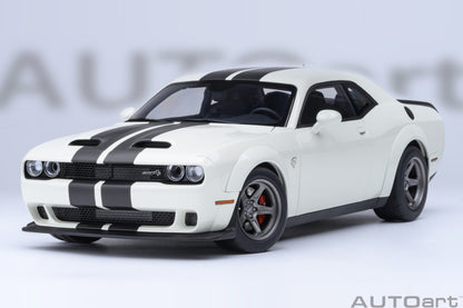 AUTOart 2023 Dodge Challenger SRT Super Stock Knuckle White 1:18