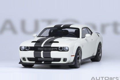 AUTOart 2023 Dodge Challenger SRT Super Stock Knuckle White 1:18