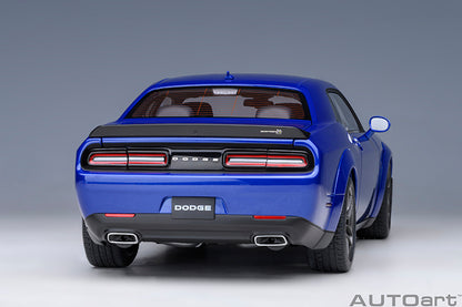AUTOart 2022 Dodge Challenger R/T Scat Pack Widebody Indigo Blue 1:18
