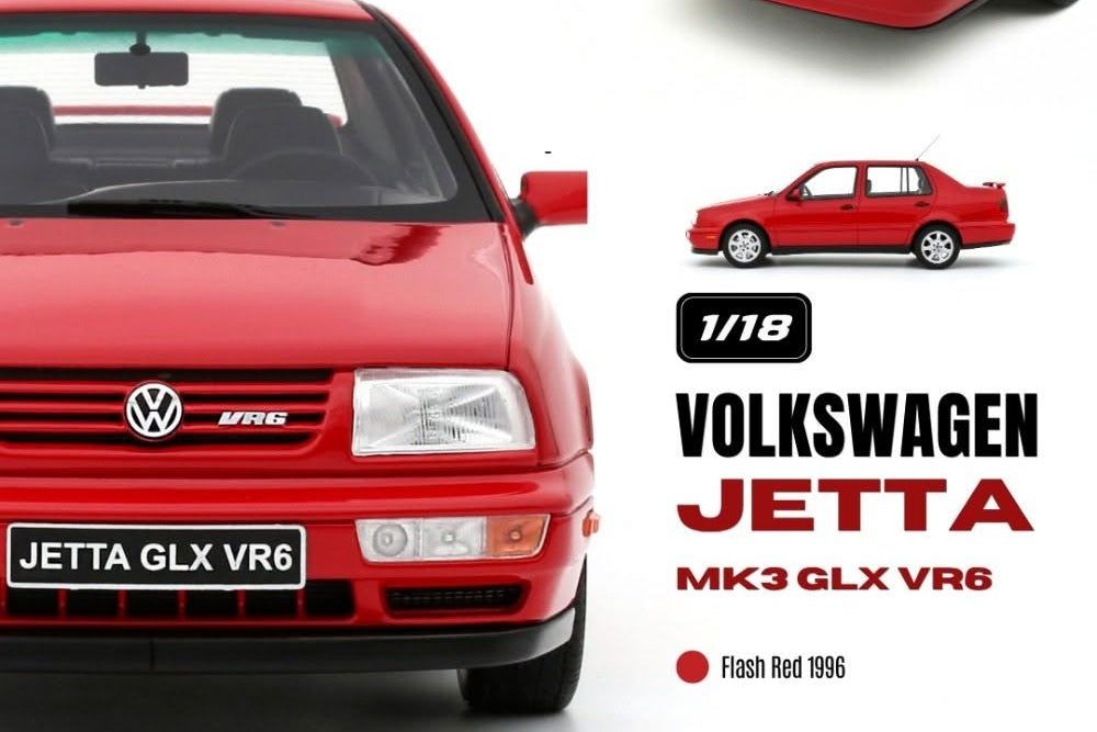 Otto 1996 Volkswagen Jetta GLX VR6 MK III Flash Red 1:18