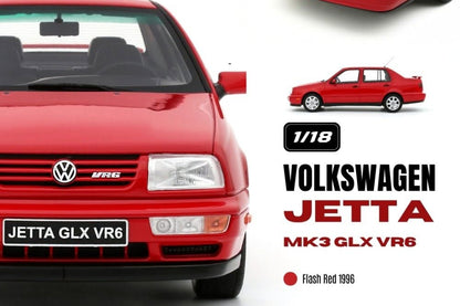 Otto 1996 Volkswagen Jetta GLX VR6 MK III Flash Red 1:18