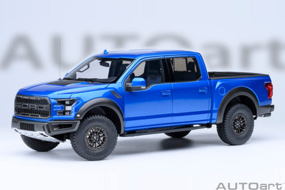 AUTOart 2019 Ford F-150 Raptor Supercrew Velocity Blue 1:18