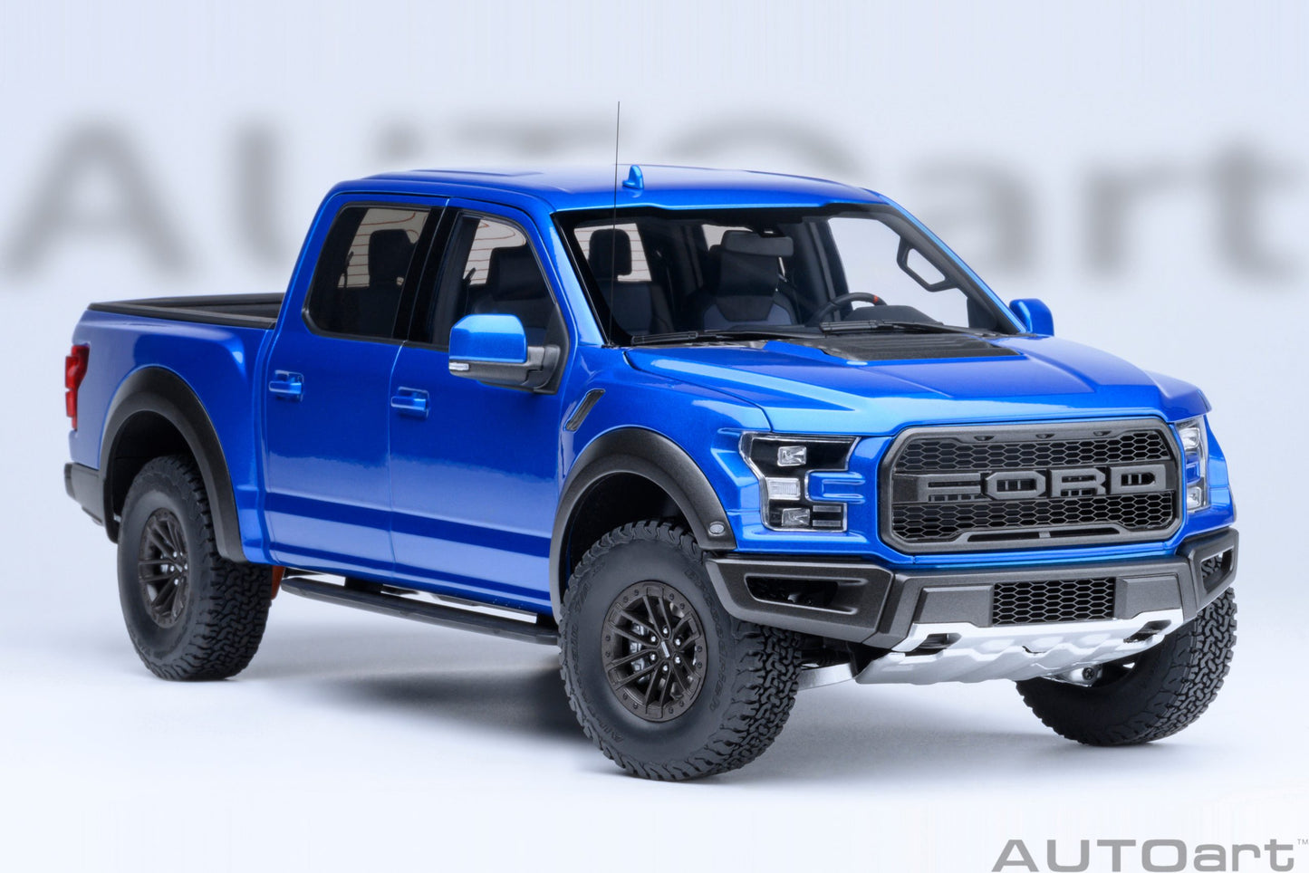 AUTOart 2019 Ford F-150 Raptor Supercrew Velocity Blue 1:18