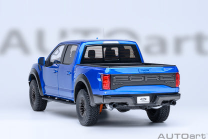 AUTOart 2019 Ford F-150 Raptor Supercrew Velocity Blue 1:18
