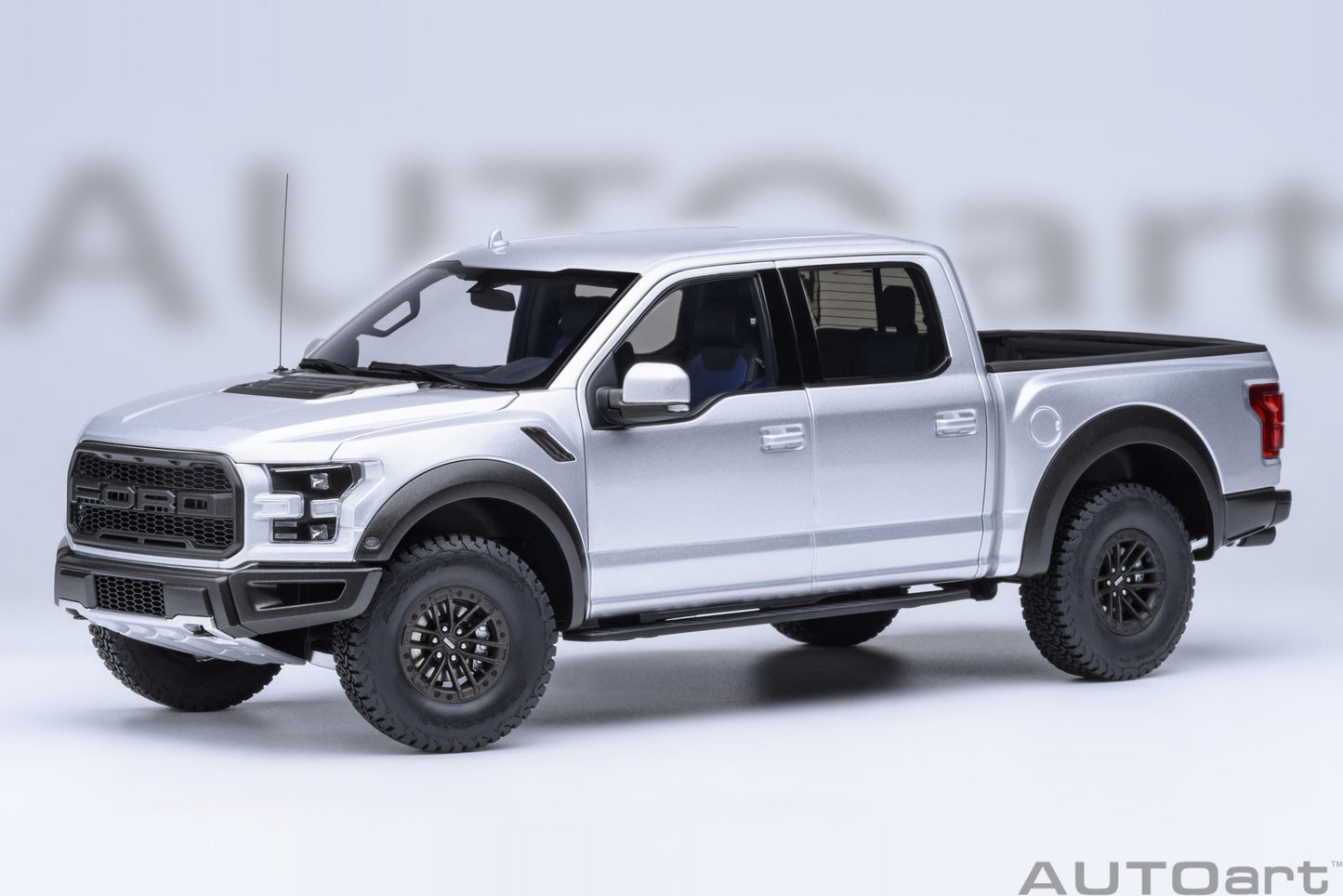 AUTOart 2019 Ford F-150 Raptor Supercrew Ingot Silver 1:18