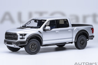 AUTOart 2019 Ford F-150 Raptor Supercrew Ingot Silver 1:18