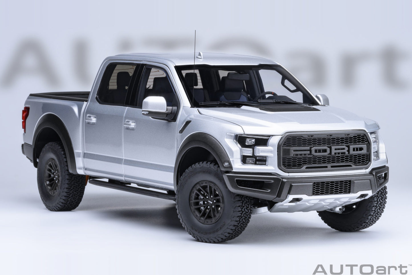 AUTOart 2019 Ford F-150 Raptor Supercrew Ingot Silver 1:18
