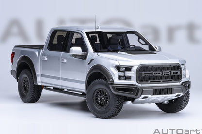 AUTOart 2019 Ford F-150 Raptor Supercrew Ingot Silver 1:18