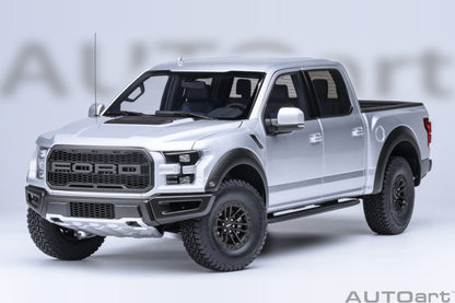 AUTOart 2019 Ford F-150 Raptor Supercrew Ingot Silver 1:18
