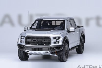 AUTOart 2019 Ford F-150 Raptor Supercrew Ingot Silver 1:18