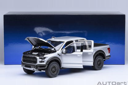 AUTOart 2019 Ford F-150 Raptor Supercrew Ingot Silver 1:18