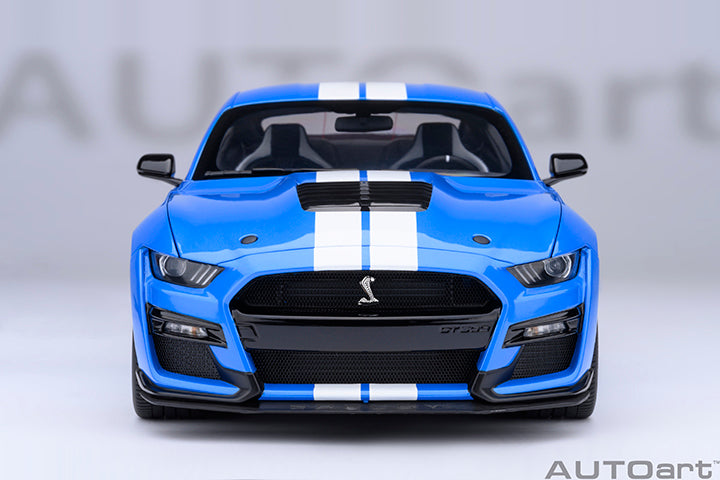 AUTOart Ford Shelby Mustang GT500 Grabber Blue 1:18 – STM Diecast
