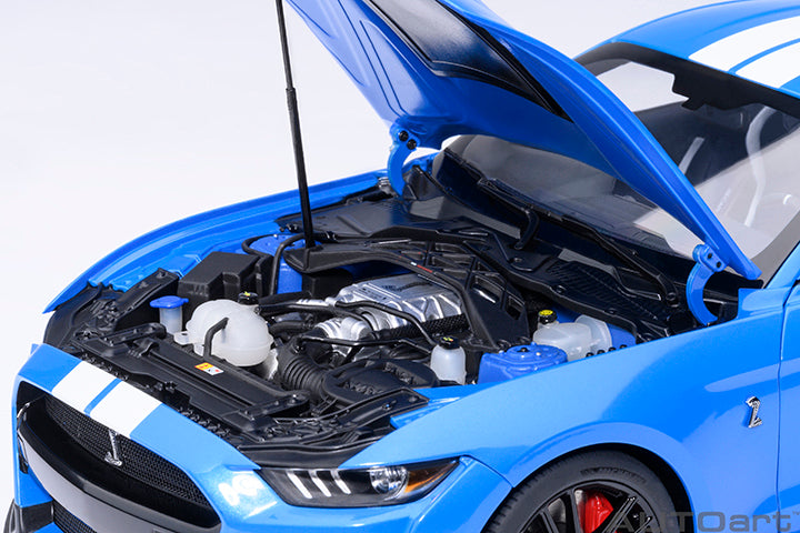 AUTOart Ford Shelby Mustang GT500 Grabber Blue 1:18 – STM Diecast