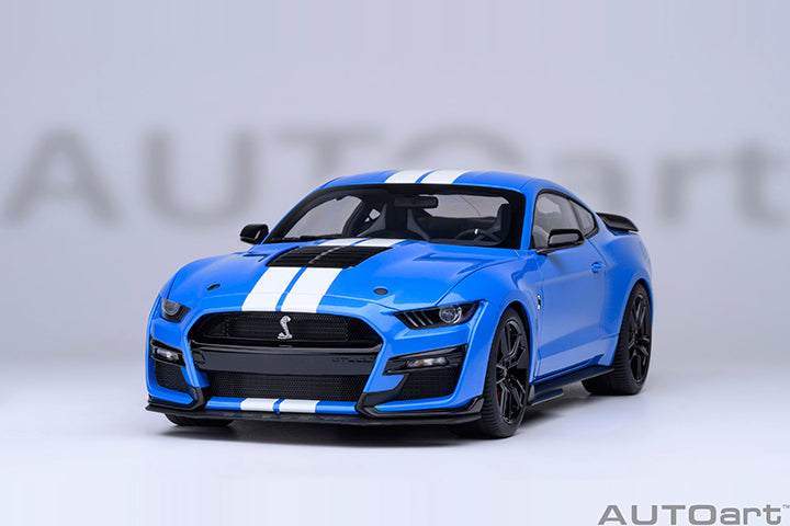 AUTOart Ford Shelby Mustang GT500 Grabber Blue 1:18 – STM Diecast