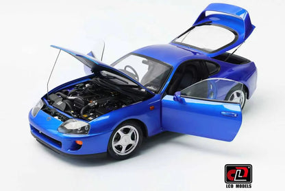 LCD Toyota Supra A80 Blue 1:18