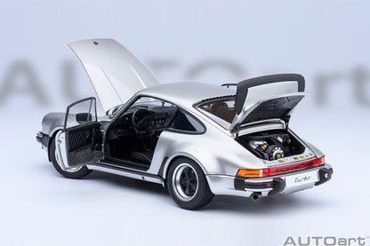 AUTOart Porsche 911 (930) Turbo 3.0 Silver 1:18