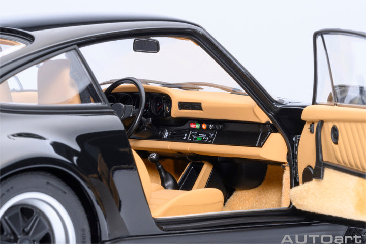 AUTOart Porsche 911 (930) Turbo 3.0 Black 1:18