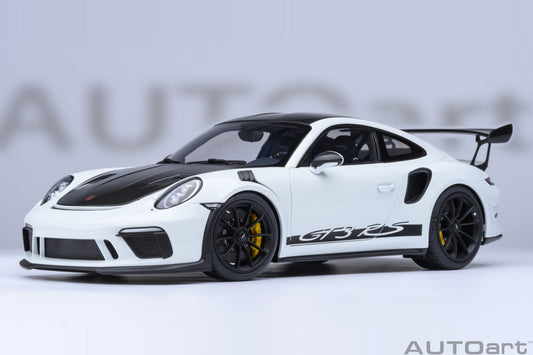 AUTOart Porsche 911 991.2 GT3 RS w/ Weissach Pkg White 1:18