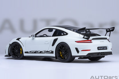 AUTOart Porsche 911 991.2 GT3 RS w/ Weissach Pkg White 1:18