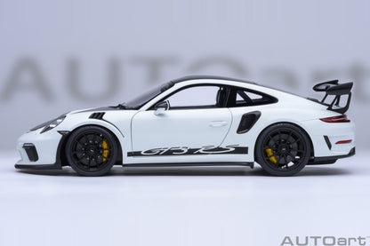 AUTOart Porsche 911 991.2 GT3 RS w/ Weissach Pkg White 1:18