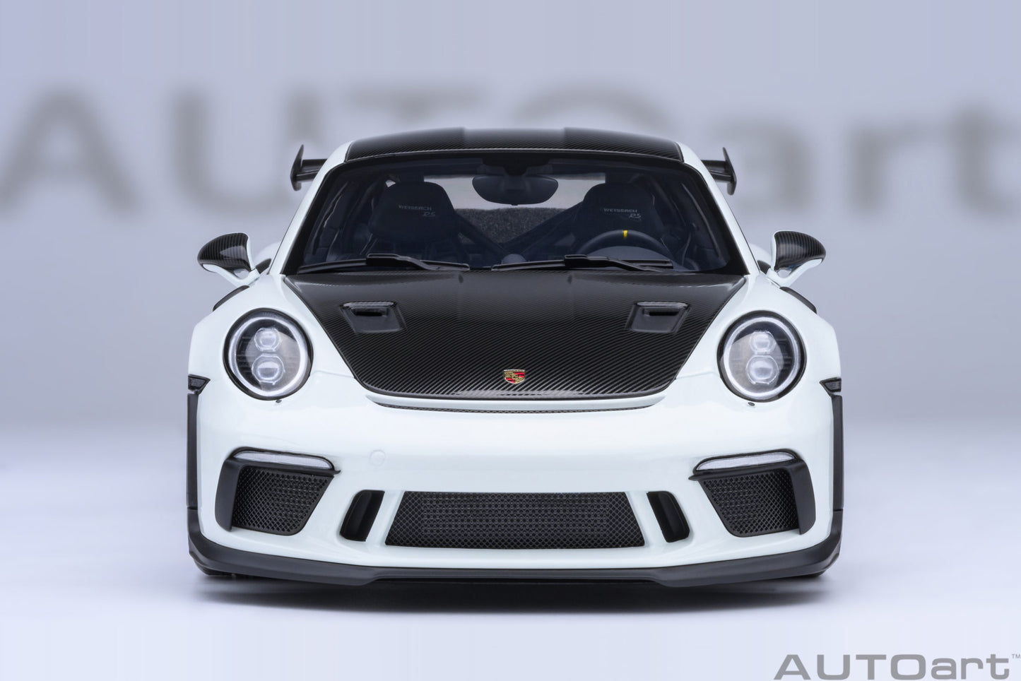 AUTOart Porsche 911 991.2 GT3 RS w/ Weissach Pkg White 1:18