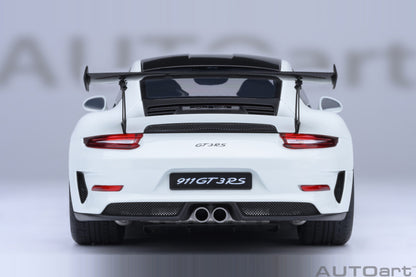 AUTOart Porsche 911 991.2 GT3 RS w/ Weissach Pkg White 1:18