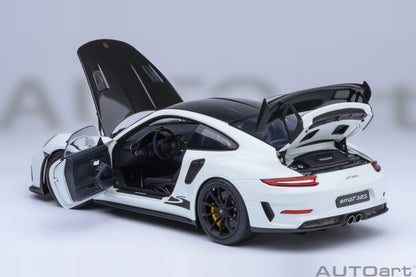 AUTOart Porsche 911 991.2 GT3 RS w/ Weissach Pkg White 1:18