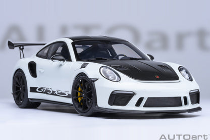 AUTOart Porsche 911 991.2 GT3 RS w/ Weissach Pkg White 1:18