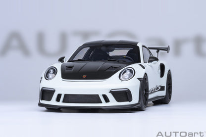 AUTOart Porsche 911 991.2 GT3 RS w/ Weissach Pkg White 1:18