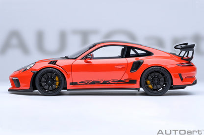 AUTOart Porsche 911 991.2 GT3 RS w/ Weissach Pkg Lava Orange 1:18