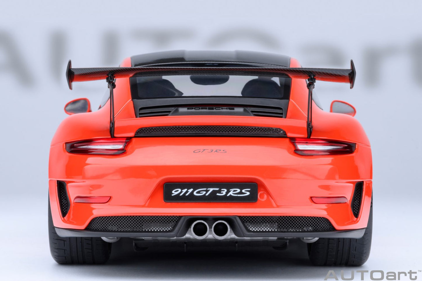 AUTOart Porsche 911 991.2 GT3 RS w/ Weissach Pkg Lava Orange 1:18