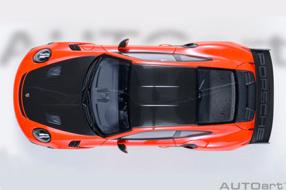 AUTOart Porsche 911 991.2 GT3 RS w/ Weissach Pkg Lava Orange 1:18