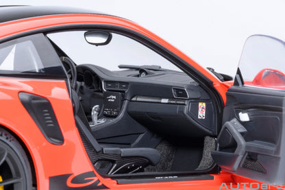 AUTOart Porsche 911 991.2 GT3 RS w/ Weissach Pkg Lava Orange 1:18