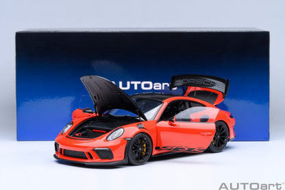 AUTOart Porsche 911 991.2 GT3 RS w/ Weissach Pkg Lava Orange 1:18