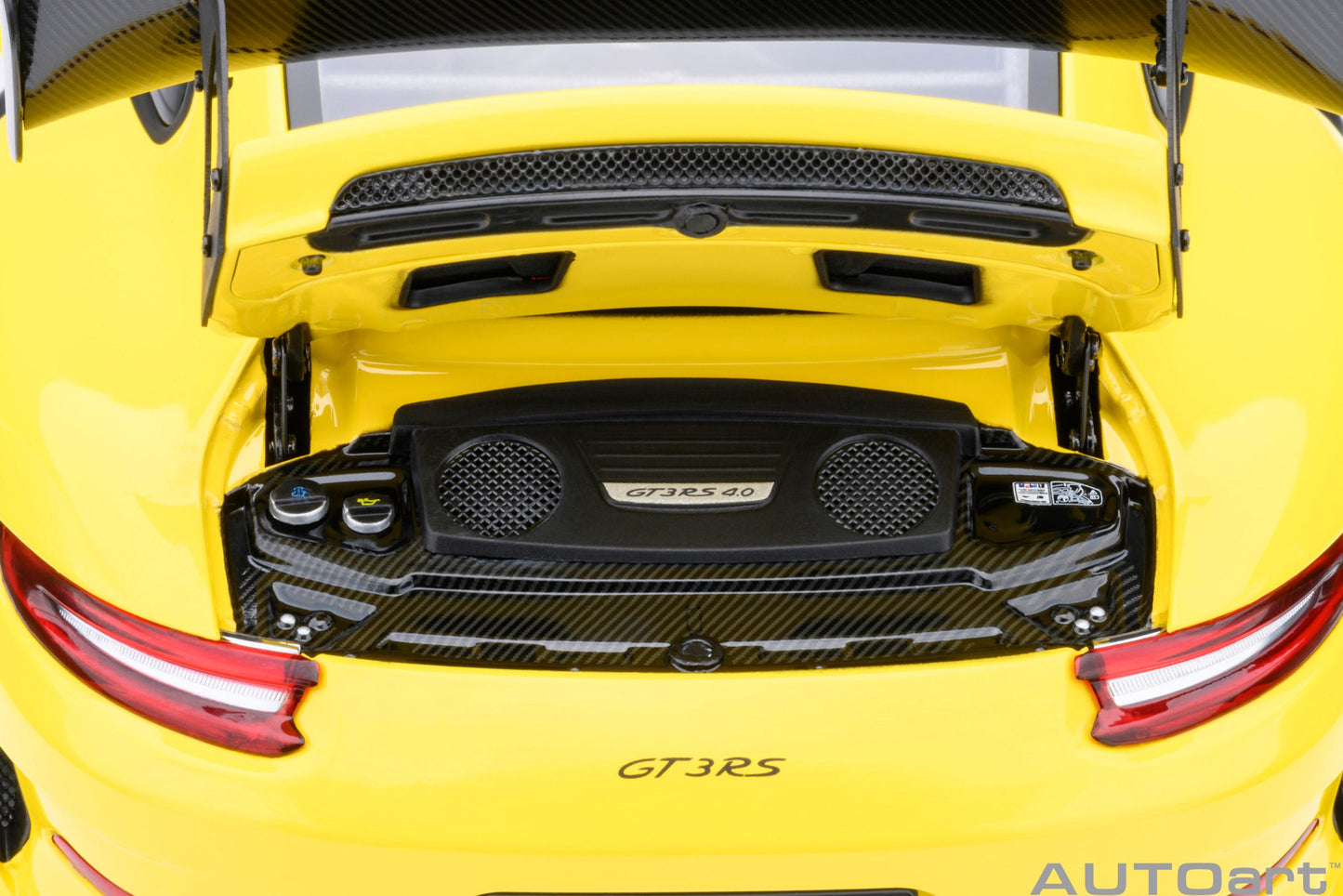 AUTOart Porsche 911 991.2 GT3 RS w/ Weissach Pkg Racing Yellow 1:18