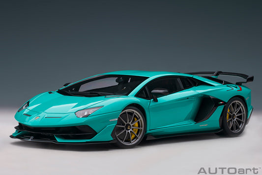 AUTOart Lamborghini Aventador SVJ Blu Glauco (Solid Blue) 1:18