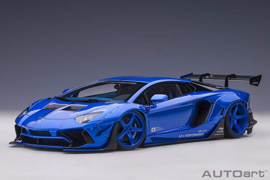 AUTOart Lamborghini Aventador Liberty Walk Limited Edition Hyper Blue 1:18