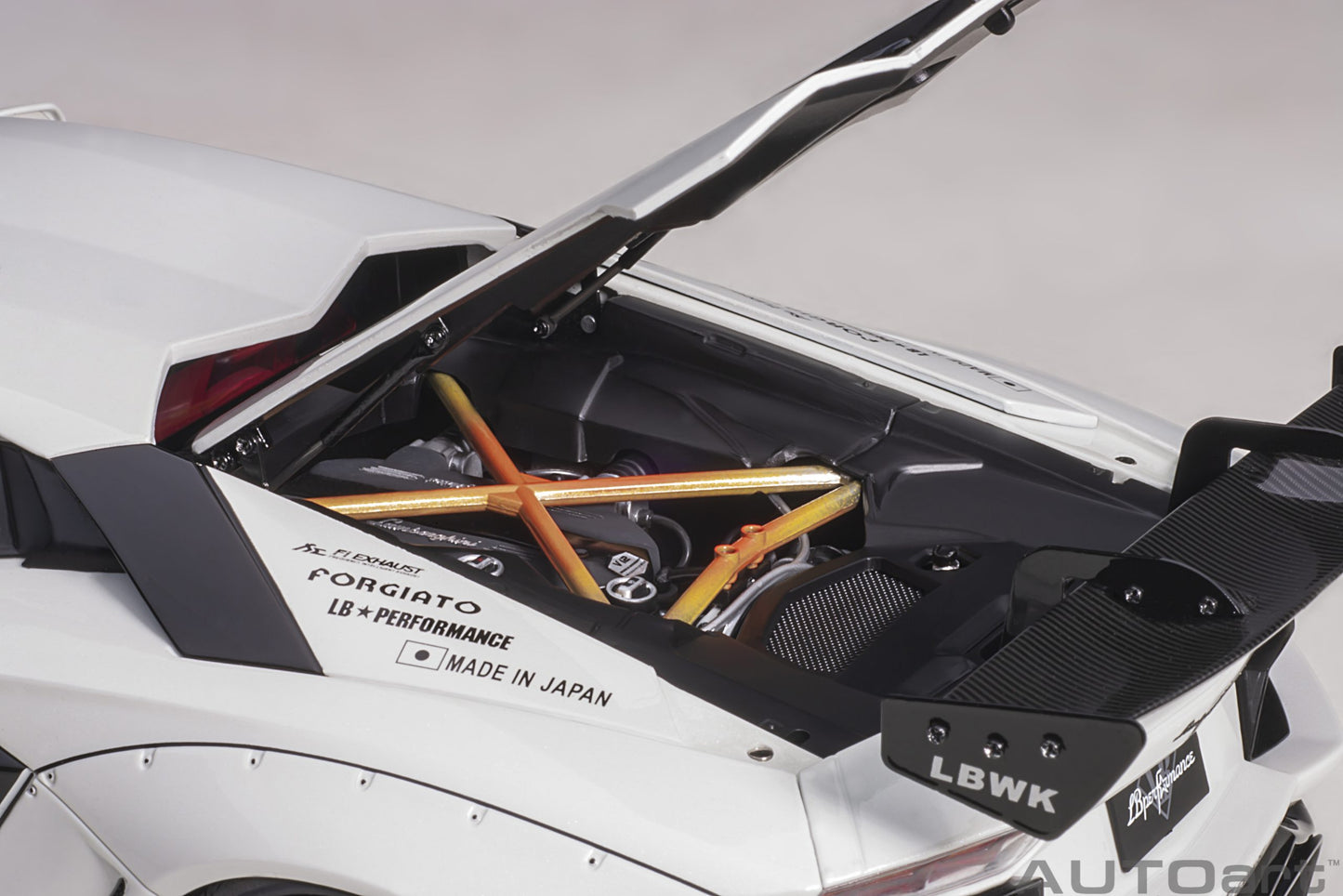 AUTOart Lamborghini Aventador Liberty Walk LB-Works, Limited Edition, Metallic White 1:18